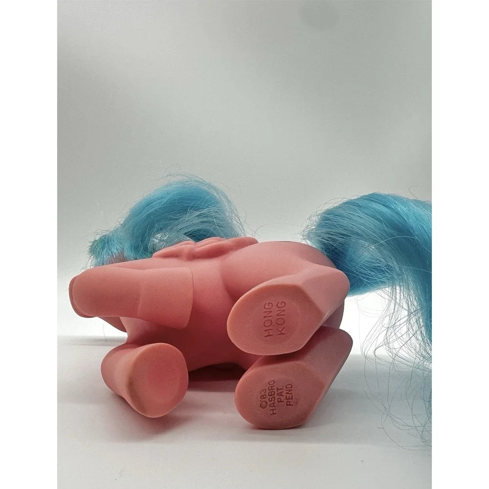Vintage G1 My Little Pony Firefly Pegasus 1983 Hasbro Hong Kong Pink Blue